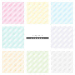 斜めの細いストライプパターン8種