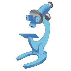 isolated microscope illustration