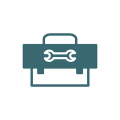 small toolbox icon. Filled small toolbox icon from fashion and things collection. Glyph vector isolated on white background. Editable small toolbox symbol can be used web and mobile