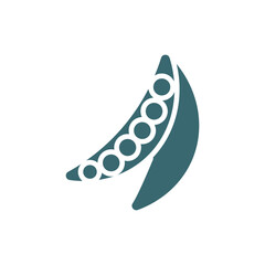 peas icon. Filled peas icon from vegetables and fruits collection. Glyph vector isolated on white background. Editable peas symbol can be used web and mobile