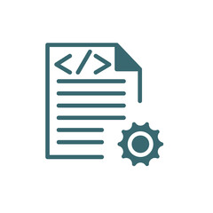 compiler icon. Filled compiler icon from information technology collection. Glyph vector isolated on white background. Editable compiler symbol can be used web and mobile
