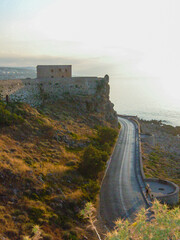 Ancient fortress-castle Fortezza, in the Rethimno Crete, Greece