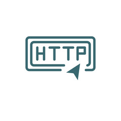 http icon. Filled http icon from information technology collection. Glyph vector isolated on white background. Editable http symbol can be used web and mobile