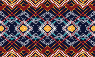 Geometric ethnic pattern for background,fabric,wrapping,clothing,wallpaper,Batik,carpet,embroidery style.