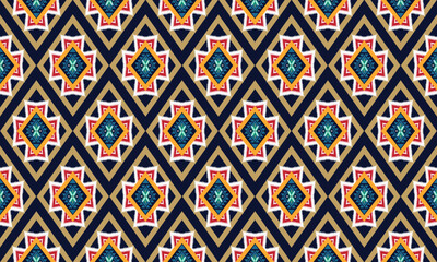 Geometric ethnic pattern for background,fabric,wrapping,clothing,wallpaper,Batik,carpet,embroidery style.