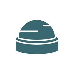 bosu ball icon. Filled bosu ball icon from Fitness and Gym collection. Glyph vector isolated on white background. Editable bosu ball symbol can be used web and mobile