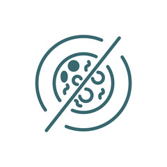 antibacterial icon. Filled antibacterial icon from Hygiene and Sanitation collection. Glyph vector isolated on white background. Editable antibacterial symbol can be used web and mobile