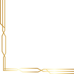 Obraz premium Elegant Gold Border Corner 