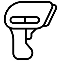 scanner line icon,linear,outline,graphic,illustration