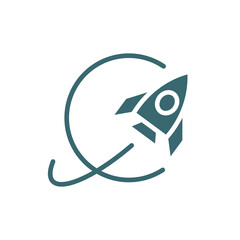 exploration icon. Filled exploration icon from startup and success collection. Glyph vector isolated on white background. Editable exploration symbol can be used web and mobile