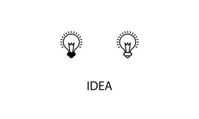 idea double icon design stock illustration