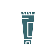 cream cleanin icon. filled cream cleanin, cleanly icon from cleaning collection. flat glyph vector isolated on white background. Editable cream cleanin symbol can be used web and mobile