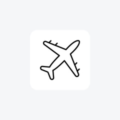 Airoplan, airpot fully editable vector icon

