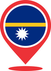 Nauru flag pin map 2023031359