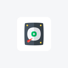 Cd, computer, fully editable vector icon

