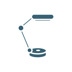 study lamp icons. Filled study lamp, lamp icon from computer and tech collection. Flat glyph vector isolated on white background. Editable study lamp symbol can be used web and mobile