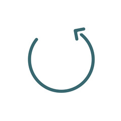 reload symbol icon. Filled reload symbol, reload icon from ecology collection. Flat glyph vector isolated on white background. Editable reload symbol symbol can be used web and mobile