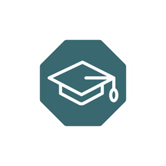 studies icon. filled studies, education icon from education collection. flat glyph vector isolated on white background. Editable studies symbol can be used web and mobile