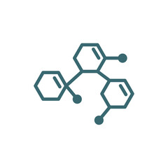 chemical formula icon. filled chemical formula, chemical icon from education collection. flat glyph vector isolated on white background. Editable chemical formula symbol can be used web and mobile