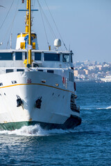 Naklejka premium Bosphorus city lines ferry at bosporus. istanbul Turkey