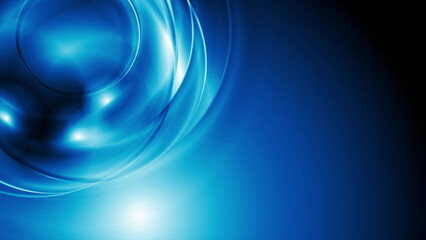 Dark blue blurred smooth waves abstract background