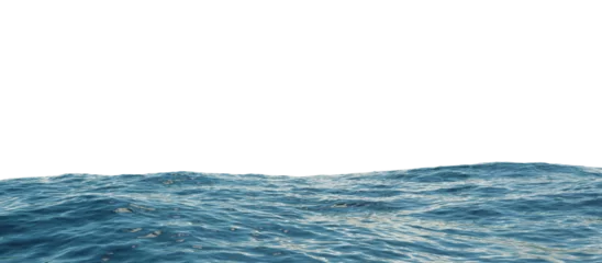 Foto auf Alu-Dibond ocean water sea surface with ripples wave png 3d rendering illustration © object.things