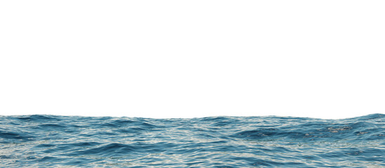 ocean water sea surface with ripples wave png 3d rendering illustration