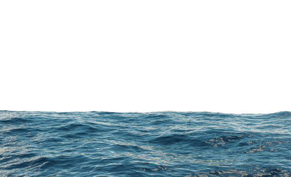 Ocean Water Sea Surface With Ripples Wave Png 3d Rendering Illustration