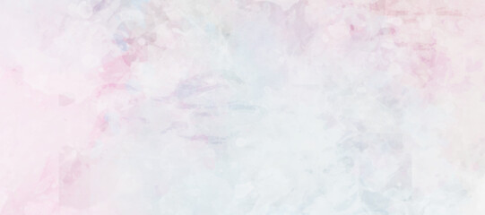 Abstract colorful blue, white, pink watercolor texture background. Grunge watercolor texture.