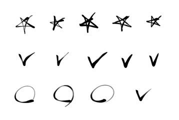 Line drawing of a black felt pen