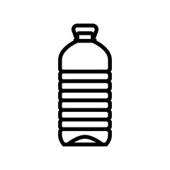 ecology water plastic bottle line icon vector illustration