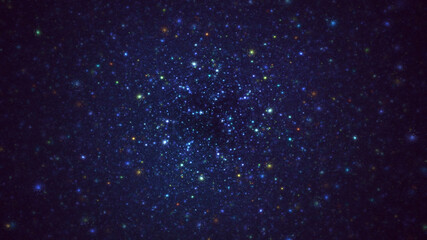 3D rendering abstract fractal light background
