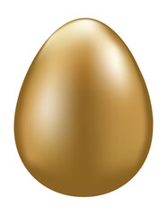 Luxury 3D gold easter egg