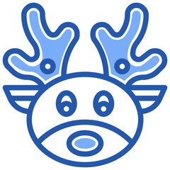 reindeer line icon,linear,outline,graphic,illustration
