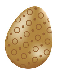 Luxury 3D gold easter egg