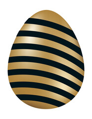 Luxury 3D gold easter egg