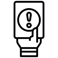 yellow card line icon,linear,outline,graphic,illustration