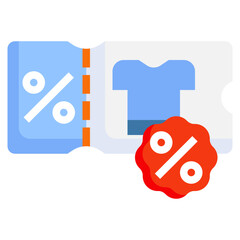 coupon flat icon,linear,outline,graphic,illustration