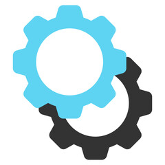 gear flat icon,linear,outline,graphic,illustration