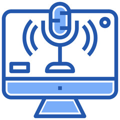 webcast line icon,linear,outline,graphic,illustration