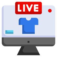 live clothes flat icon,linear,outline,graphic,illustration