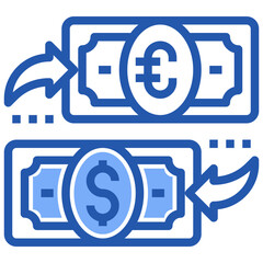 currency exchange line icon,linear,outline,graphic,illustration