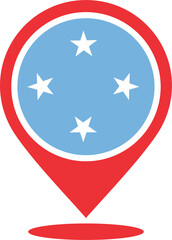 Micronesia flag pin map 2023031391