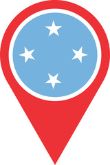 
Micronesia flag pin map 2023031392