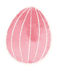 Watercolor easter egg