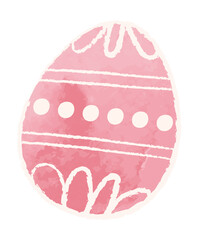 Watercolor easter egg