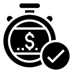stopwatch glyph icon,linear,outline,graphic,illustration