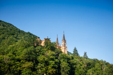 Fototapeta na wymiar Basilica de Covadonga in Picos de Europa, Asturias, Spain