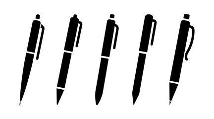 Fototapeta premium pen vector icons set