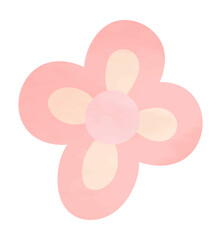 Watercolor spring flower